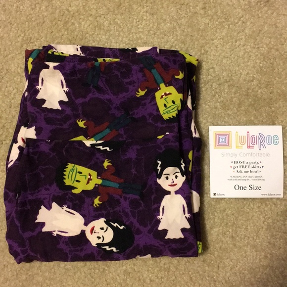 LuLaRoe Pants - NWT Lularoe Frankenstein & Bride OS leggings